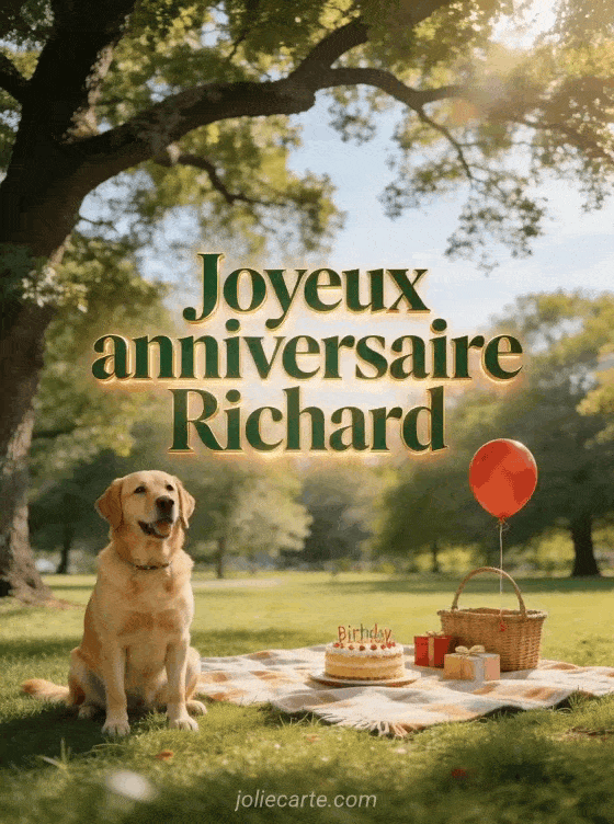 Joyeux anniversaire Richard - Joyeux anniversaire richard chien