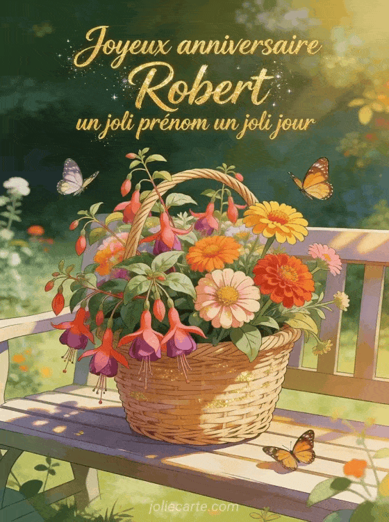 Joyeux anniversaire Robert - Joyeux anniversaire robert fleurs