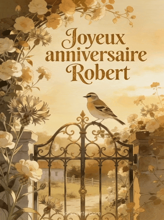 Joyeux anniversaire Robert - Carte joyeux anniversaire robert