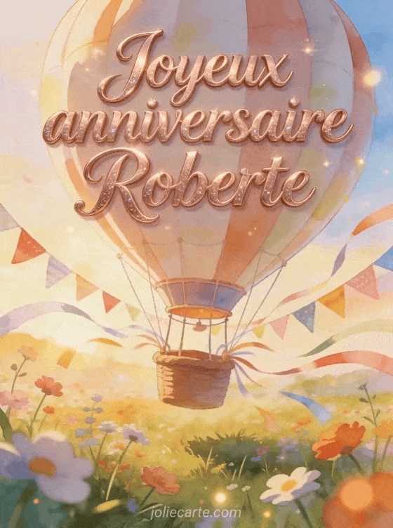 Joyeux anniversaire Roberte - Joyeux anniversaire roberte gif anime
