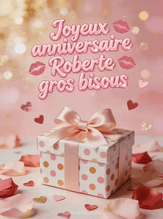 Joyeux anniversaire Roberte - Joyeux anniversaire roberte gros bisous