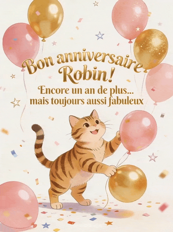 Joyeux anniversaire Robin - Bon anniversaire robin