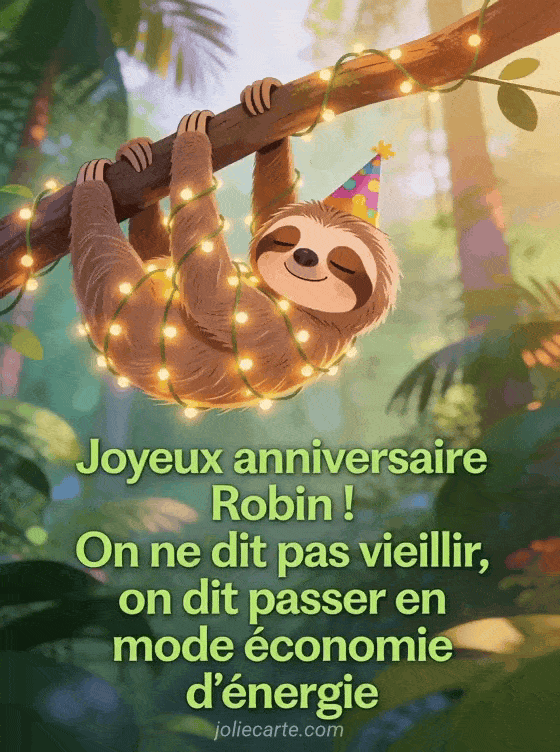 Joyeux anniversaire Robin - Robin humour