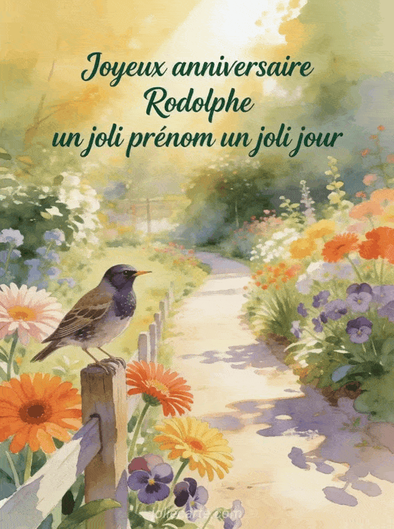 Joyeux anniversaire Rodolphe - Joyeux anniversaire rodolphe fleurs