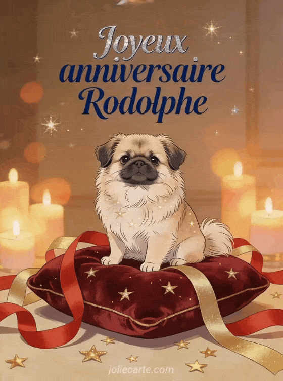 Joyeux anniversaire Rodolphe - Carte joyeux anniversaire rodolphe gratuite