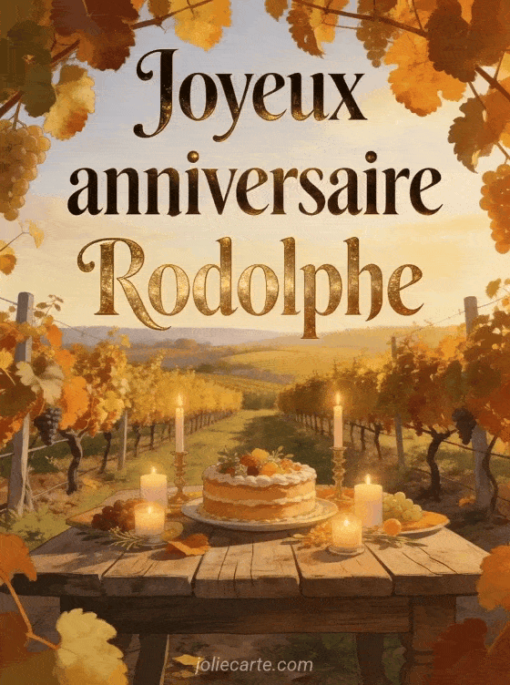 Joyeux anniversaire Rodolphe - Joyeux anniversaire rodolphe gif anime