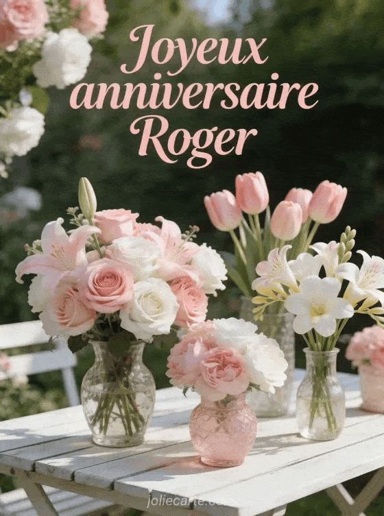 Joyeux anniversaire Roger - Joyeux anniversaire roger fleurs