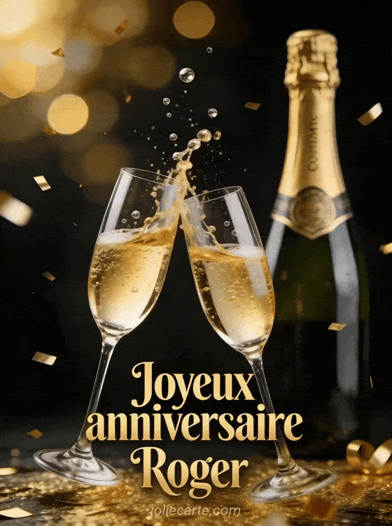 Joyeux anniversaire Roger - Joyeux anniversaire roger champagne