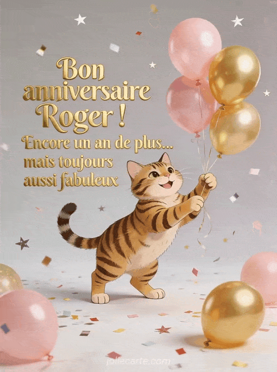 Joyeux anniversaire Roger - Bon anniversaire roger