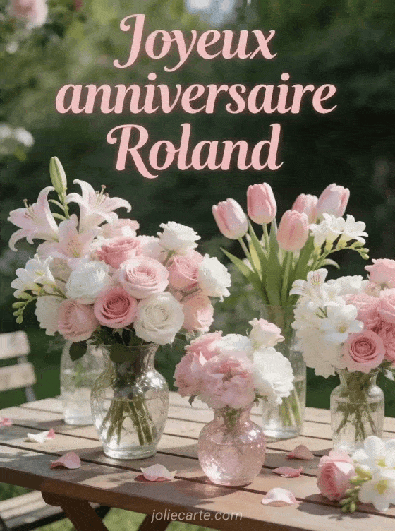 Joyeux anniversaire Roland - Joyeux anniversaire roland fleurs