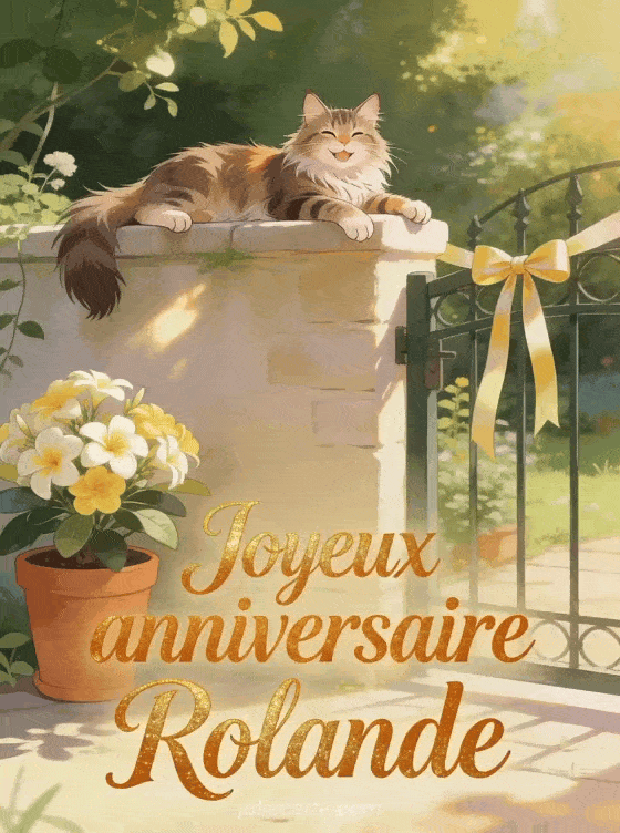Joyeux anniversaire Rolande - Carte joyeux anniversaire rolande