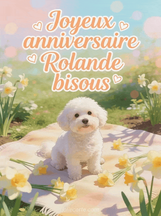 Joyeux anniversaire Rolande - Joyeux anniversaire rolande bisous