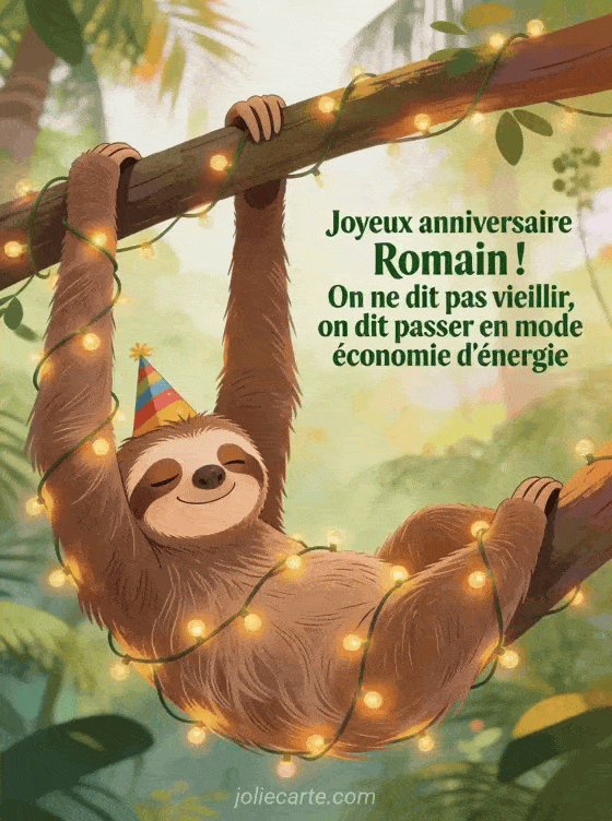 Joyeux anniversaire Romain - Romain humour