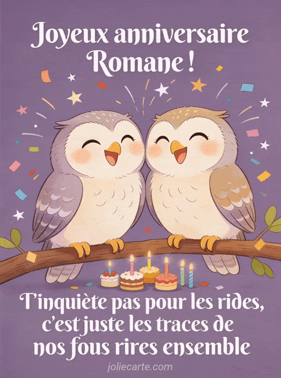Joyeux anniversaire Romane - Joyeux anniversaire romane rigolo