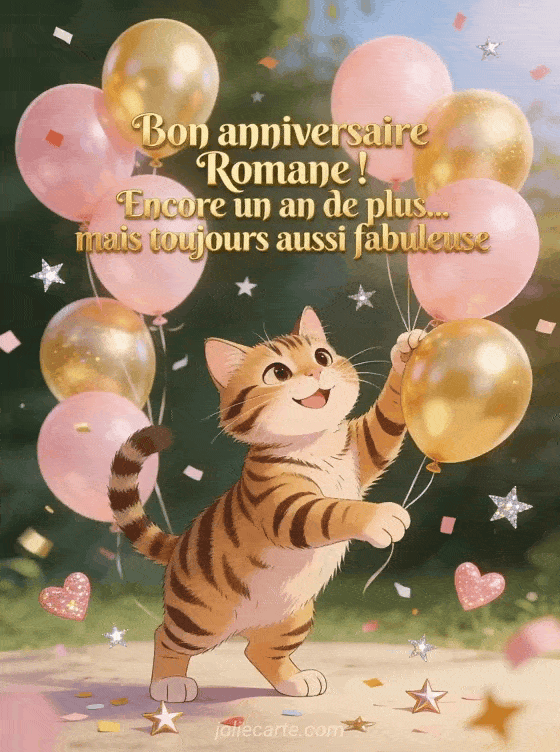 Joyeux anniversaire Romane - Bon anniversaire romane