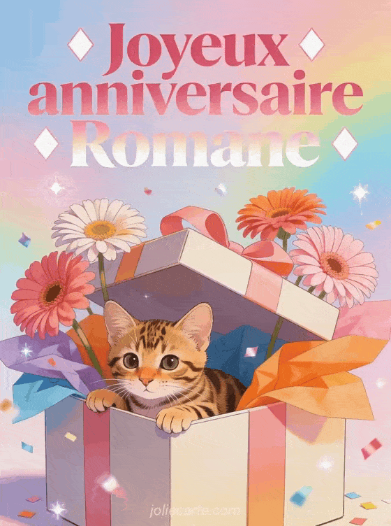 Joyeux anniversaire Romane - Joyeux anniversaire romane fille