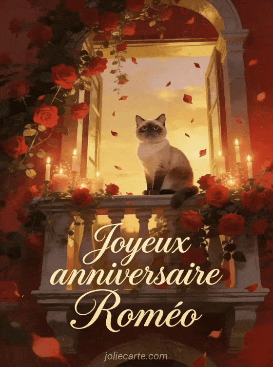 Joyeux anniversaire Roméo - Joyeux anniversaire romeo gif anime