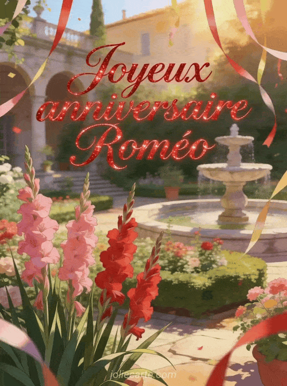 Joyeux anniversaire Roméo - Joyeux anniversaire romeo gif