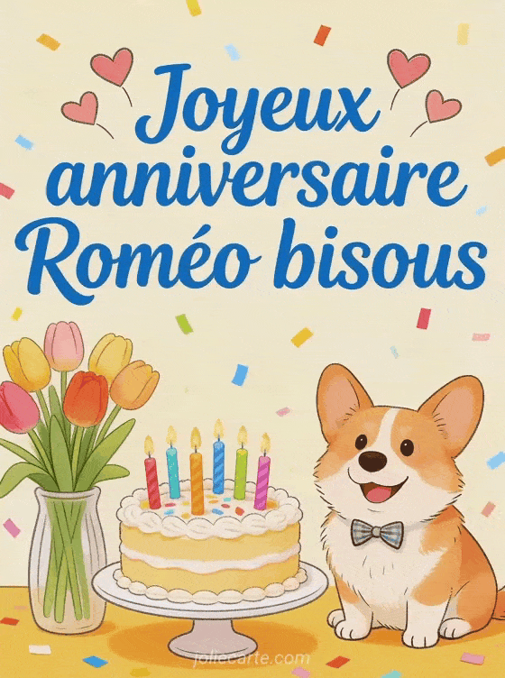 Joyeux anniversaire Roméo - Joyeux anniversaire romeo bisous