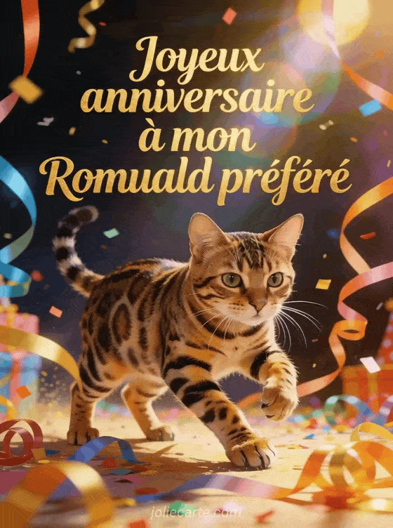 Joyeux anniversaire Romuald - Carte joyeux anniversaire romuald