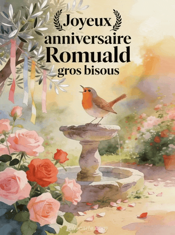 Joyeux anniversaire Romuald - Joyeux anniversaire romuald gros bisous