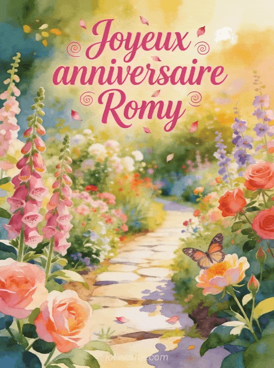 Joyeux anniversaire Romy - Joyeux anniversaire romy fleurs