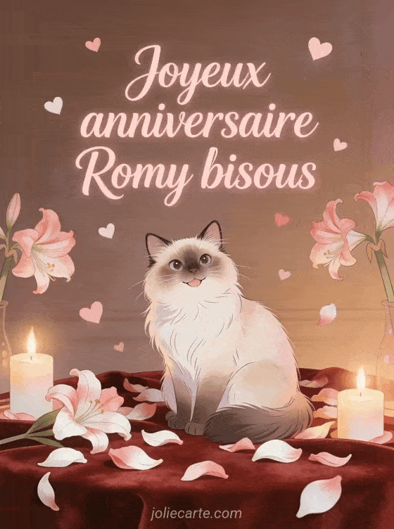 Joyeux anniversaire Romy - Joyeux anniversaire romy bisous