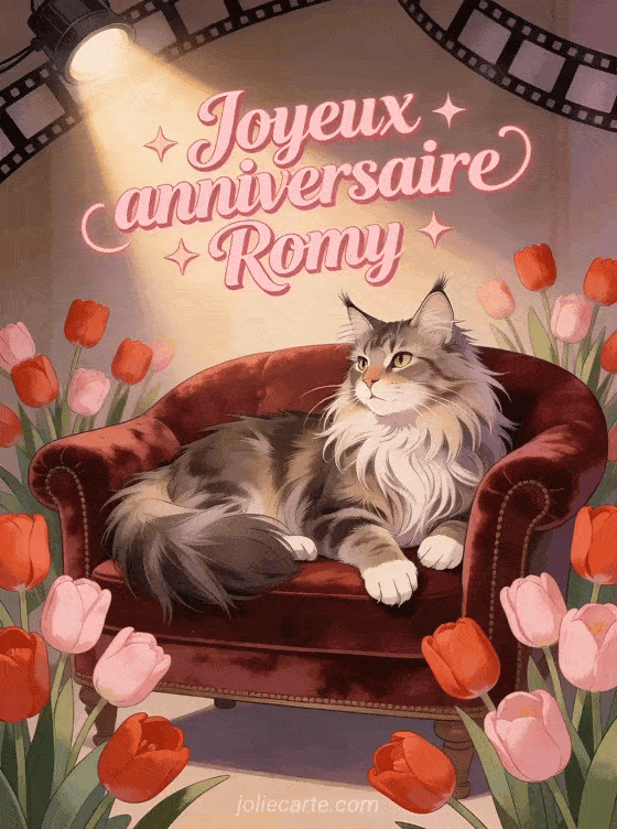 Joyeux anniversaire Romy - Carte joyeux anniversaire romy gratuite