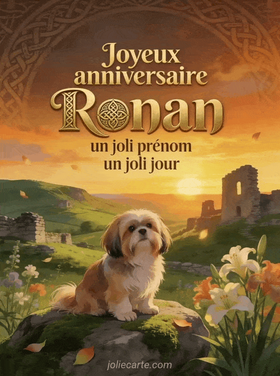 Joyeux anniversaire Ronan - Joyeux anniversaire ronan fleurs