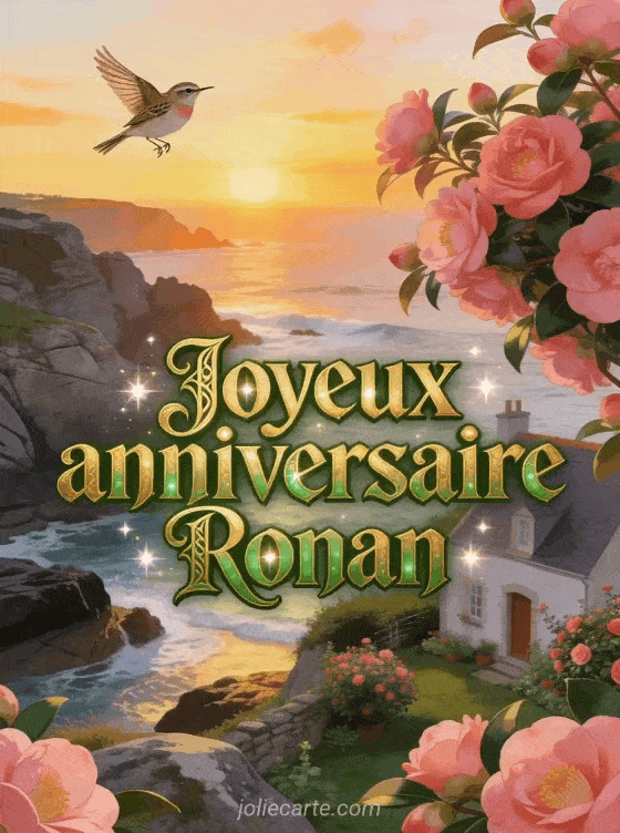 Joyeux anniversaire Ronan - Carte joyeux anniversaire ronan