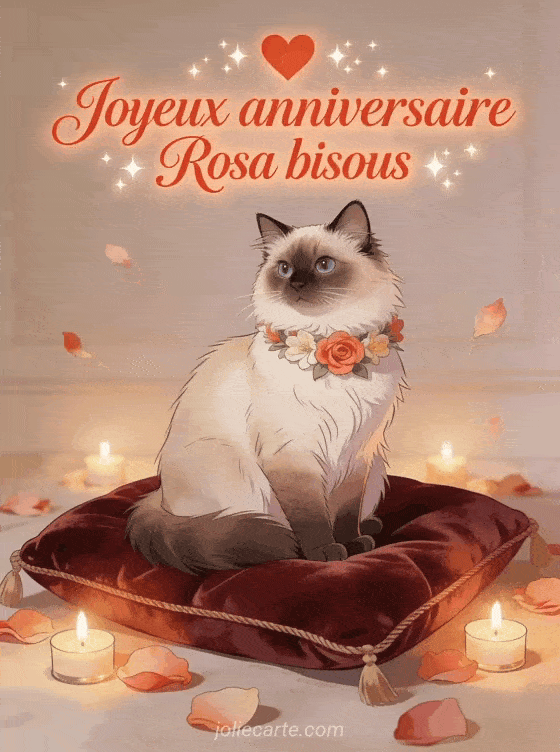 Joyeux anniversaire Rosa - Joyeux anniversaire rosa bisous