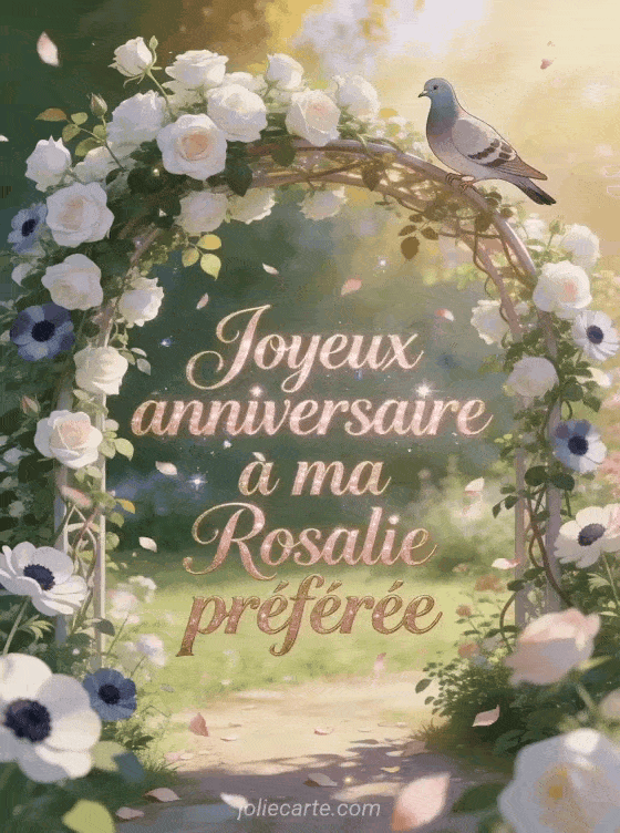 Joyeux anniversaire Rosalie - Joyeux anniversaire rosalie gif anime