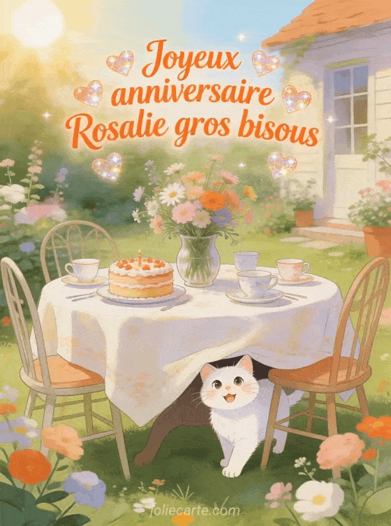Joyeux anniversaire Rosalie - Joyeux anniversaire rosalie gros bisous