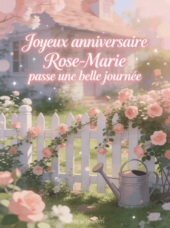 Joyeux anniversaire Rose-Marie - Joyeux anniversaire rose marie gros bisous