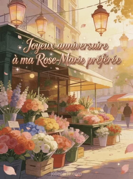 Joyeux anniversaire Rose-Marie - Joyeux anniversaire rose marie gif anime