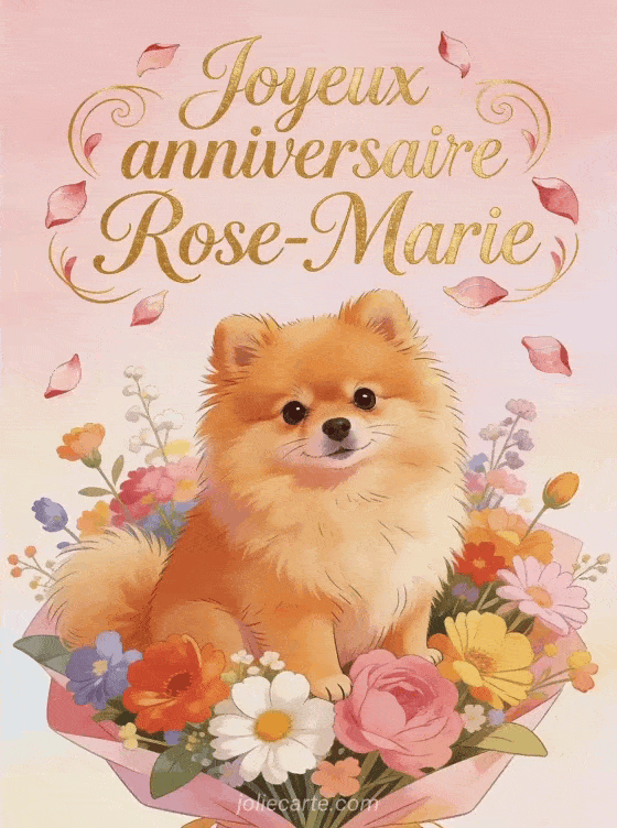 Joyeux anniversaire Rose-Marie - Joyeux anniversaire rose marie gif