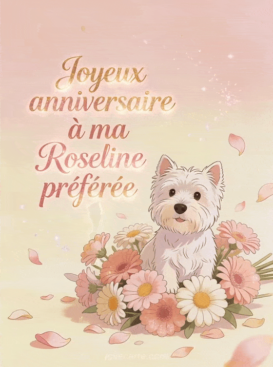Joyeux anniversaire Roseline - Joyeux anniversaire roseline bisous