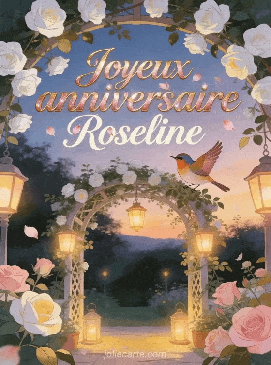 Joyeux anniversaire Roseline - Joyeux anniversaire roseline gif anime