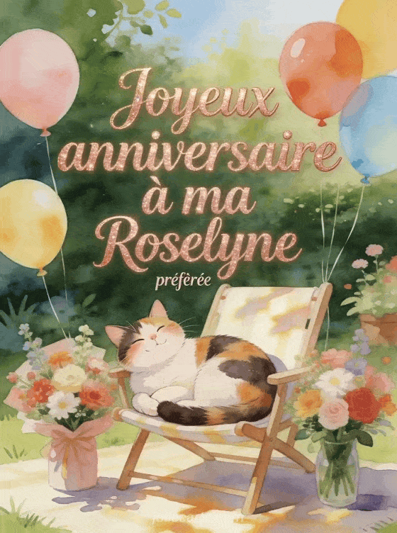 Joyeux anniversaire Roselyne - Joyeux anniversaire roselyne gif anime