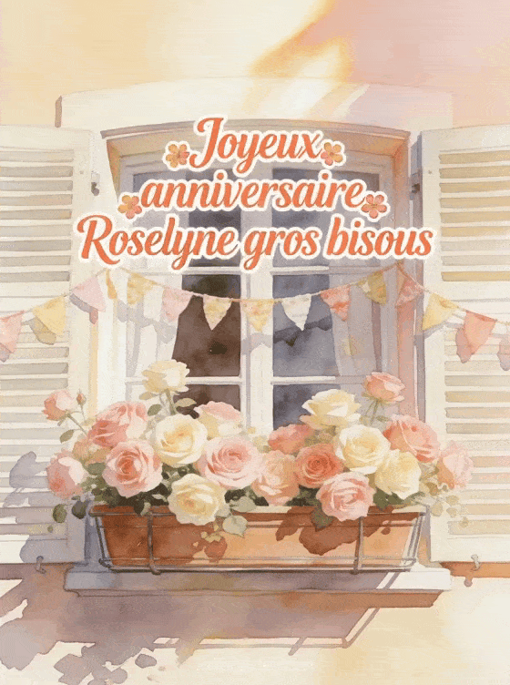 Joyeux anniversaire Roselyne - Joyeux anniversaire roselyne gros bisous