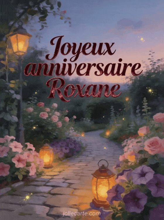 Joyeux anniversaire Roxane - Joyeux anniversaire roxane image