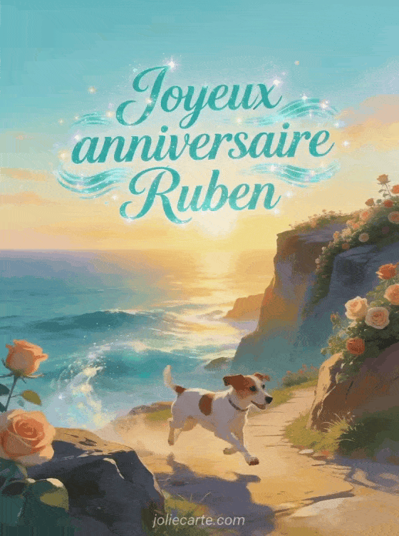 Joyeux anniversaire Ruben - Carte joyeux anniversaire ruben