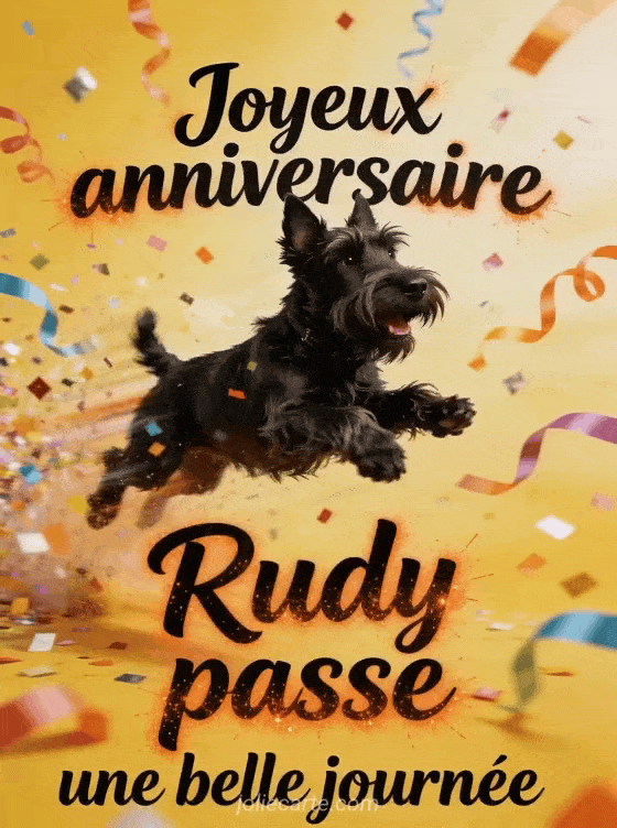 Joyeux anniversaire Rudy - Carte joyeux anniversaire rudy