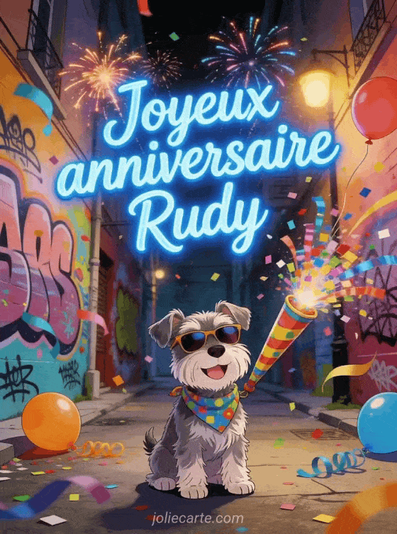 Joyeux anniversaire Rudy - Joyeux anniversaire rudy gif anime