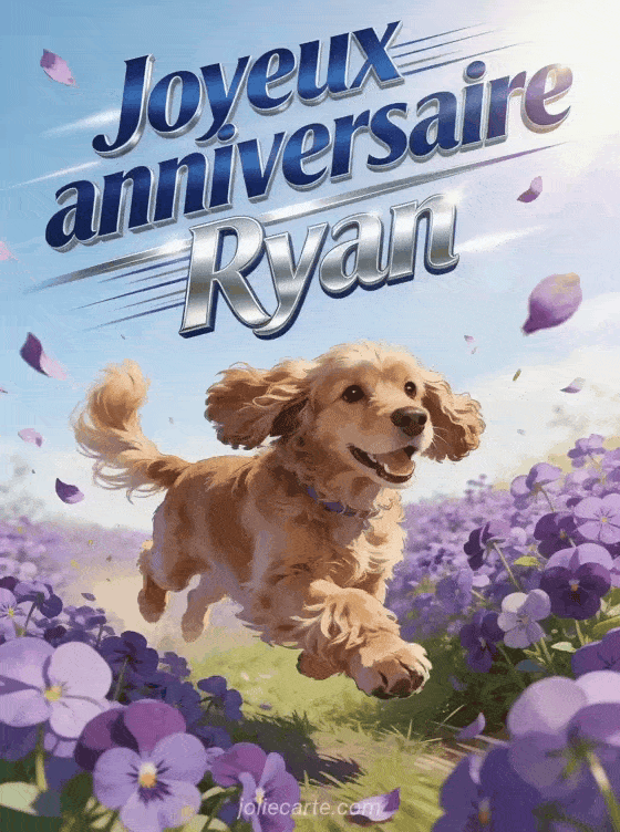 Joyeux anniversaire Ryan - Joyeux anniversaire ryan fleurs