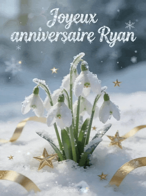Joyeux anniversaire Ryan - Carte joyeux anniversaire ryan