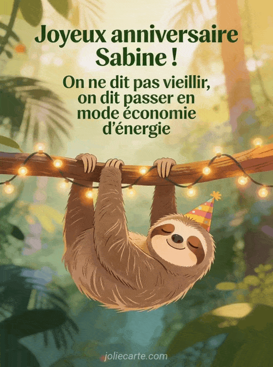 Joyeux anniversaire Sabine - Sabine humour