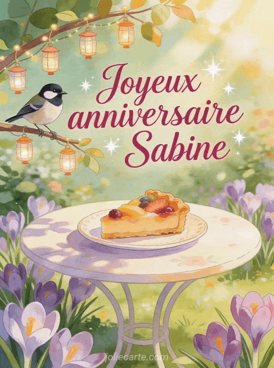 Joyeux anniversaire Sabine - Joyeux anniversaire sabine gif anime