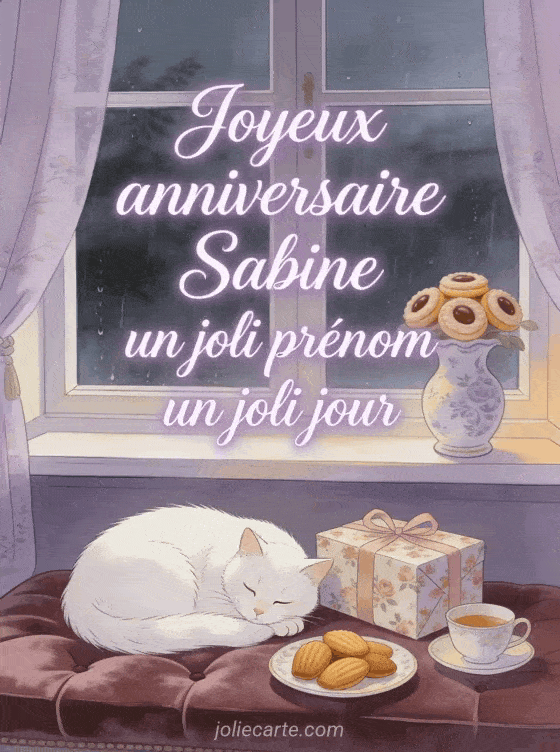 Joyeux anniversaire Sabine - Joyeux anniversaire sabine chat