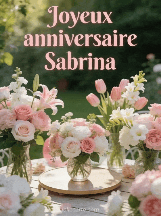 Joyeux anniversaire Sabrina - Sabrina fleurs